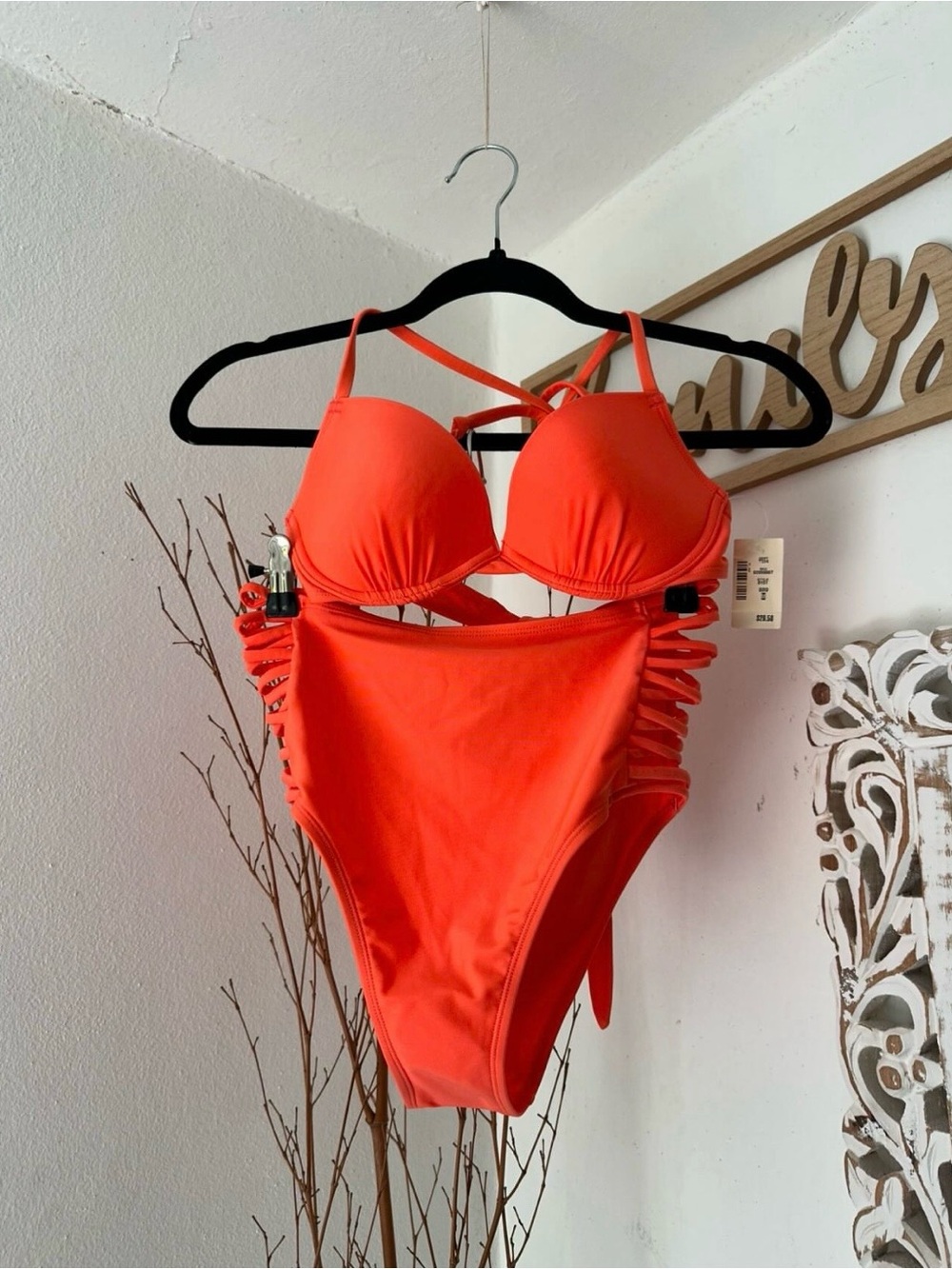 NWT Aeropostale Orange Two Pieces Swimsuit